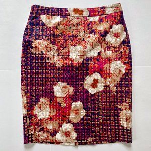 Charter Club Pencil Skirt, Digital Floral and Tweed Print